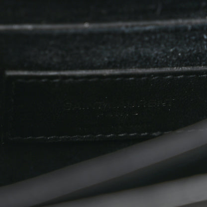 Saint Laurent Calfskin Medium Monogram Sunset Satchel Black 6 of 16