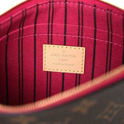Louis Vuitton Monogram Neverfull MM GM Pochette Pivoine 6 of 7