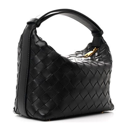 Bottega Veneta Calfskin Nappa Intrecciato Mini Wallace Black 3 of 10