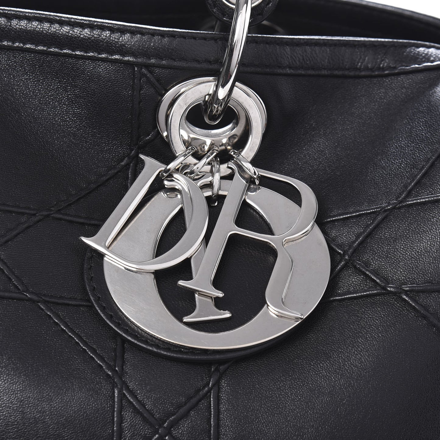 Lambskin Cannage Granville Polochon Black