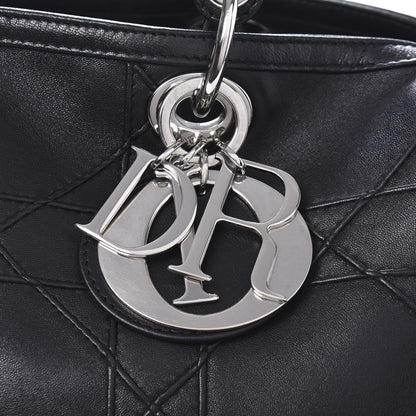 Christian Dior Lambskin Cannage Granville Polochon Black 11 of 11