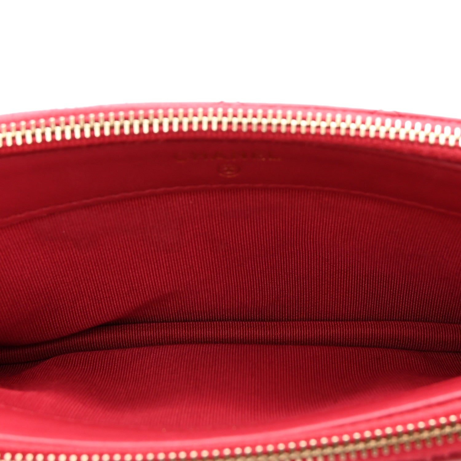 Chanel Lambskin Quilted Small Clutch With Chain Dark Pink 6 of 12