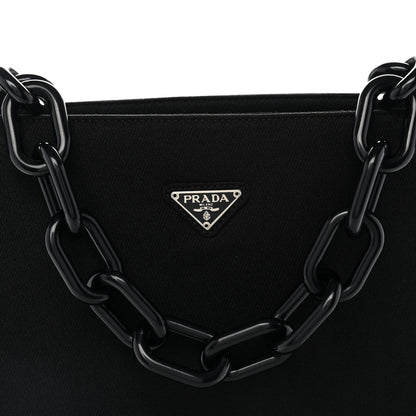 Prada Tessuto Nylon Swing Shoulder Tote Black 7 of 10