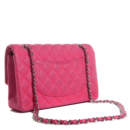 Chanel Iridescent Caviar Quilted Medium Double Flap Pink 3 of 9