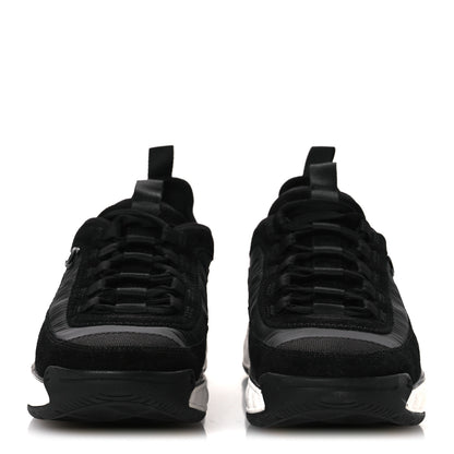 Chanel Velvet Calfskin Mixed Fibers CC Sneakers 37 Black 3 of 10