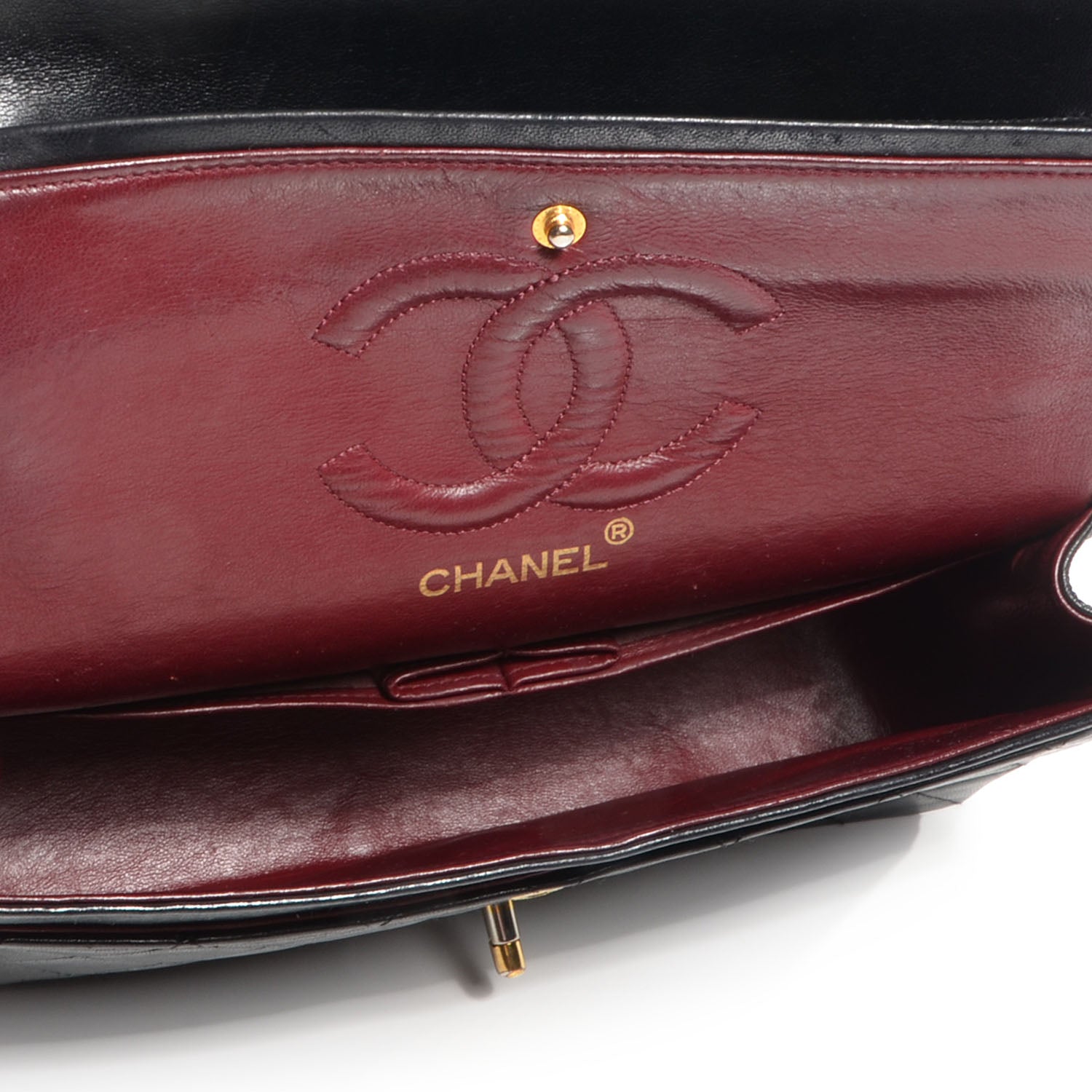 Chanel Lambskin Medium Double Flap Black 5 of 9