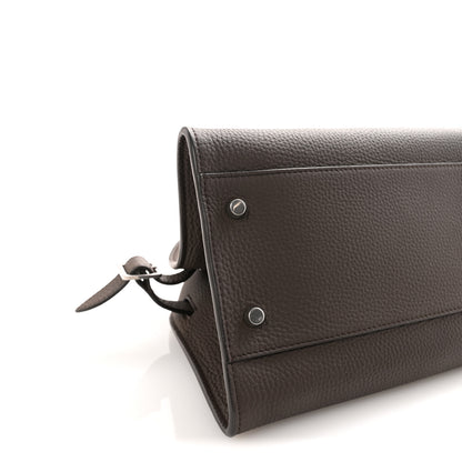 The Row Grained Calfskin Margaux Shoulder 12 Deep Brown 7 of 8