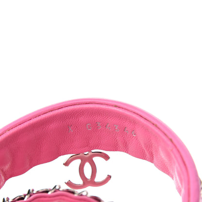 Chanel Calfskin Chain CC Thong Flat Sandals 35 Pink 8 of 9