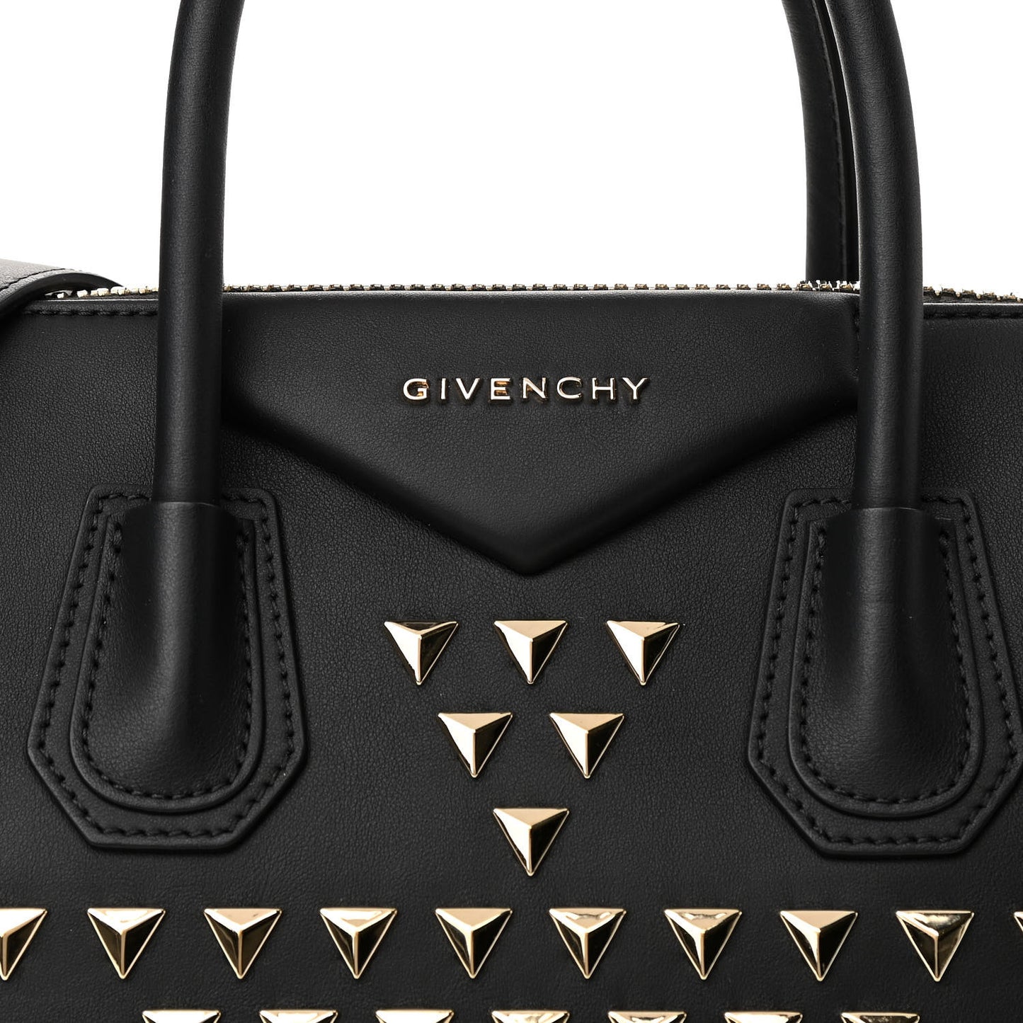 Calfskin Medium Studded Antigona Black