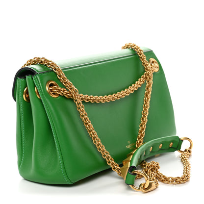 Valentino Garavani Nappa Stud Sign Shoulder Bag Ultra Green 3 of 10