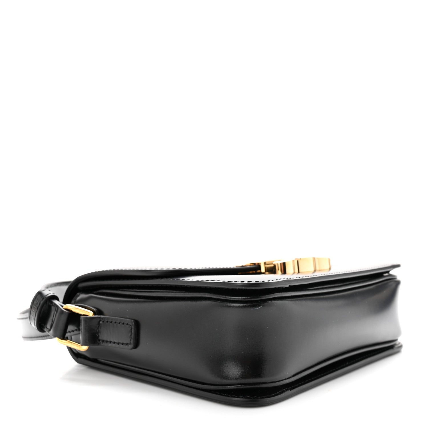 Celine Shiny Calfskin Teen Triomphe Black 4 of 11