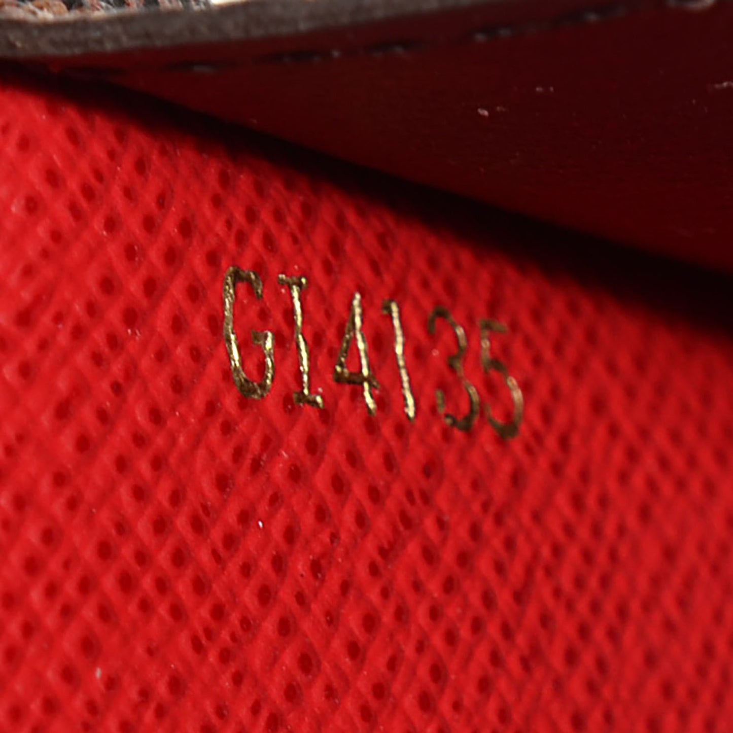 Damier Ebene Josephine Wallet Red