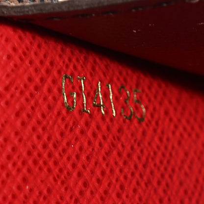 Louis Vuitton Damier Ebene Josephine Wallet Red 7 of 7