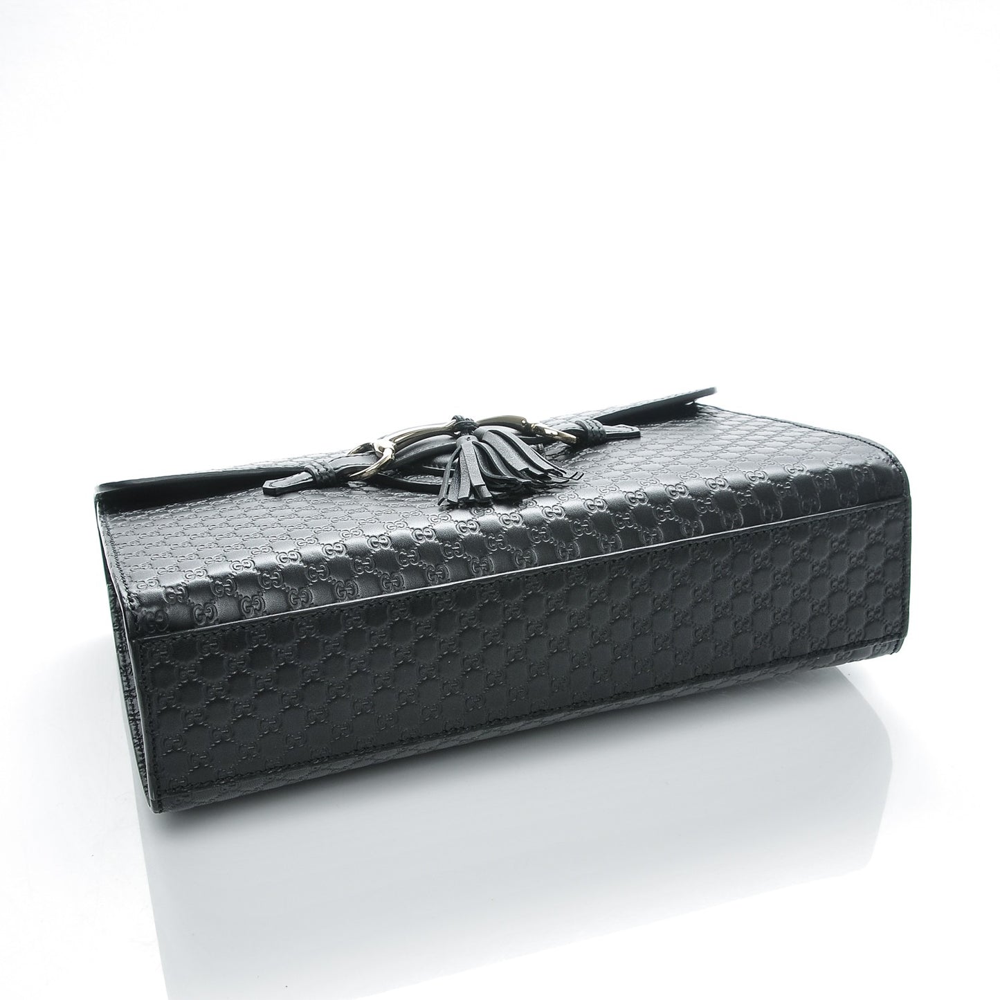 Microguccissima Medium Emily Chain Shoulder Bag Black