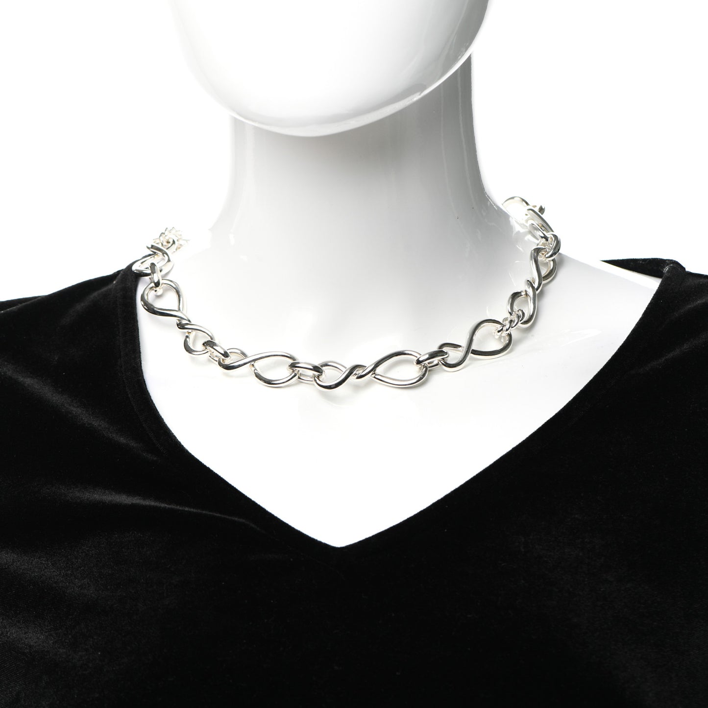 Sterling Silver Continuance Chain Necklace