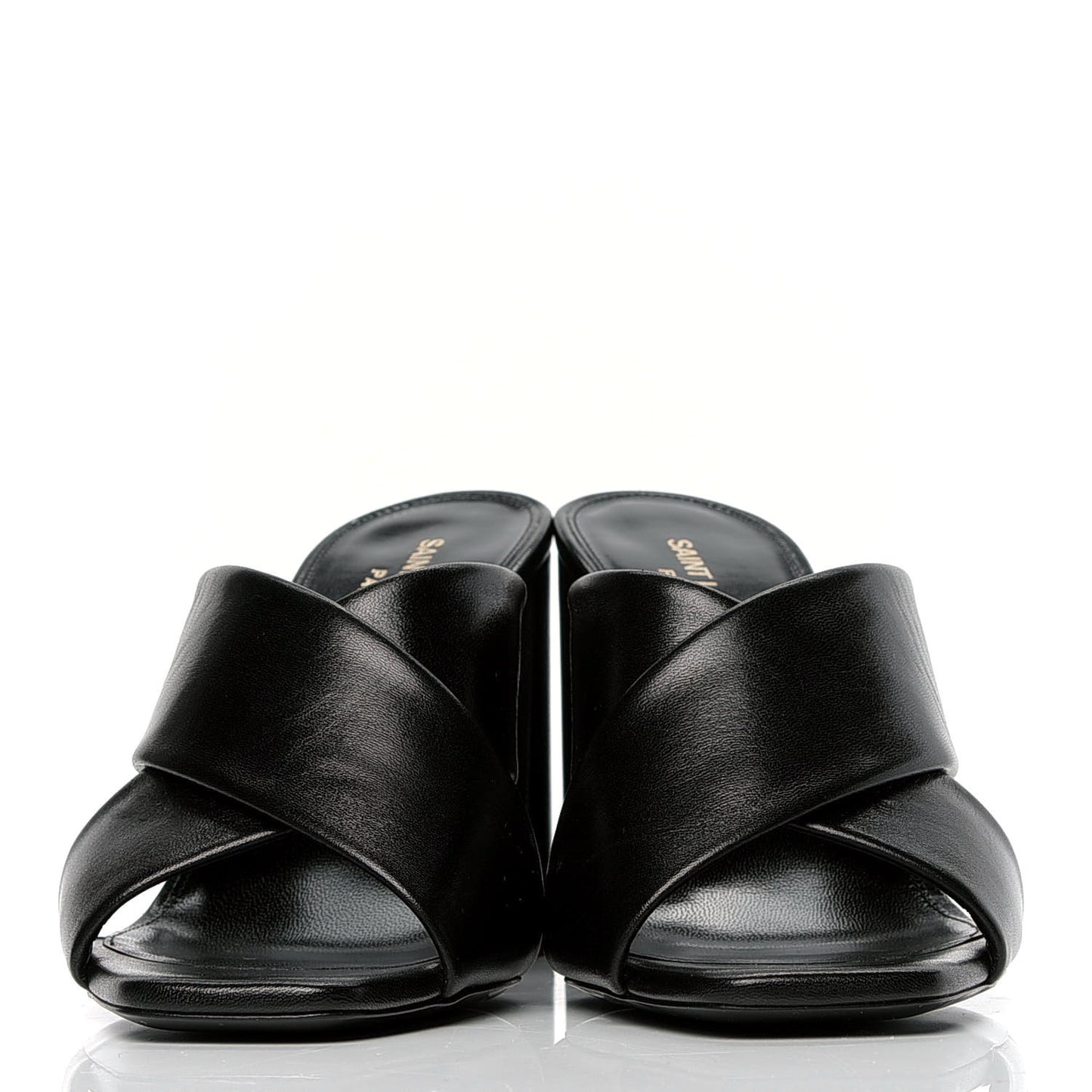 Calfskin LouLou Mules 39 Black