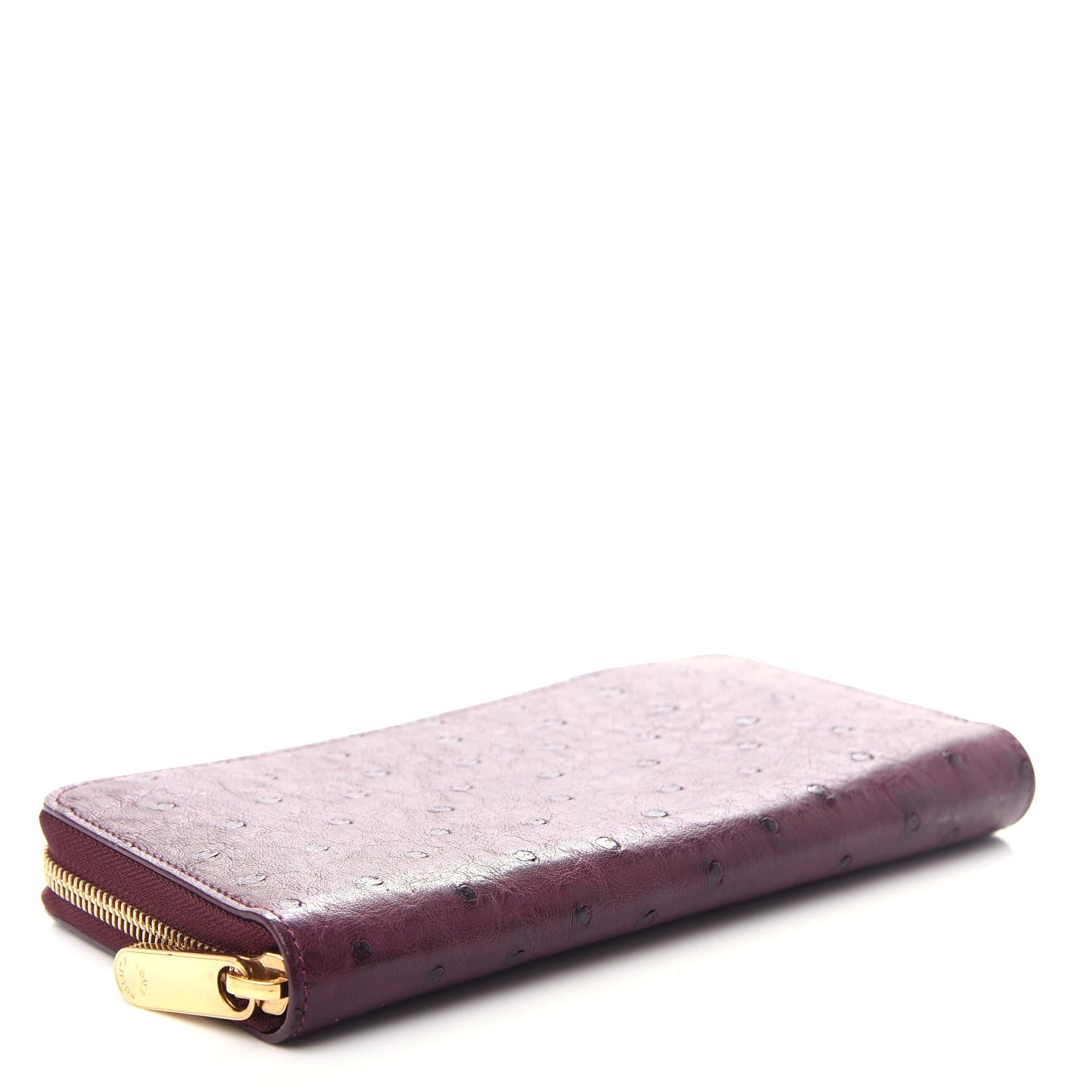 Louis Vuitton Ostrich Zippy Wallet Prune 4 of 9