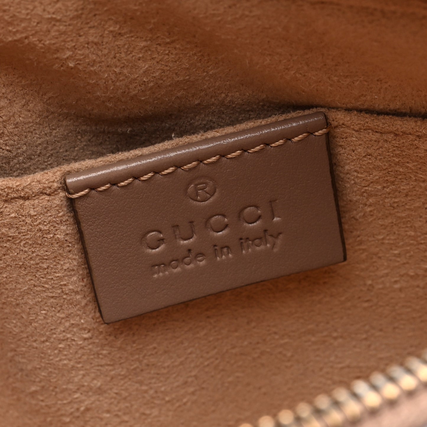 Calfskin Matelasse Mini GG Marmont Chain Shoulder Bag Nude