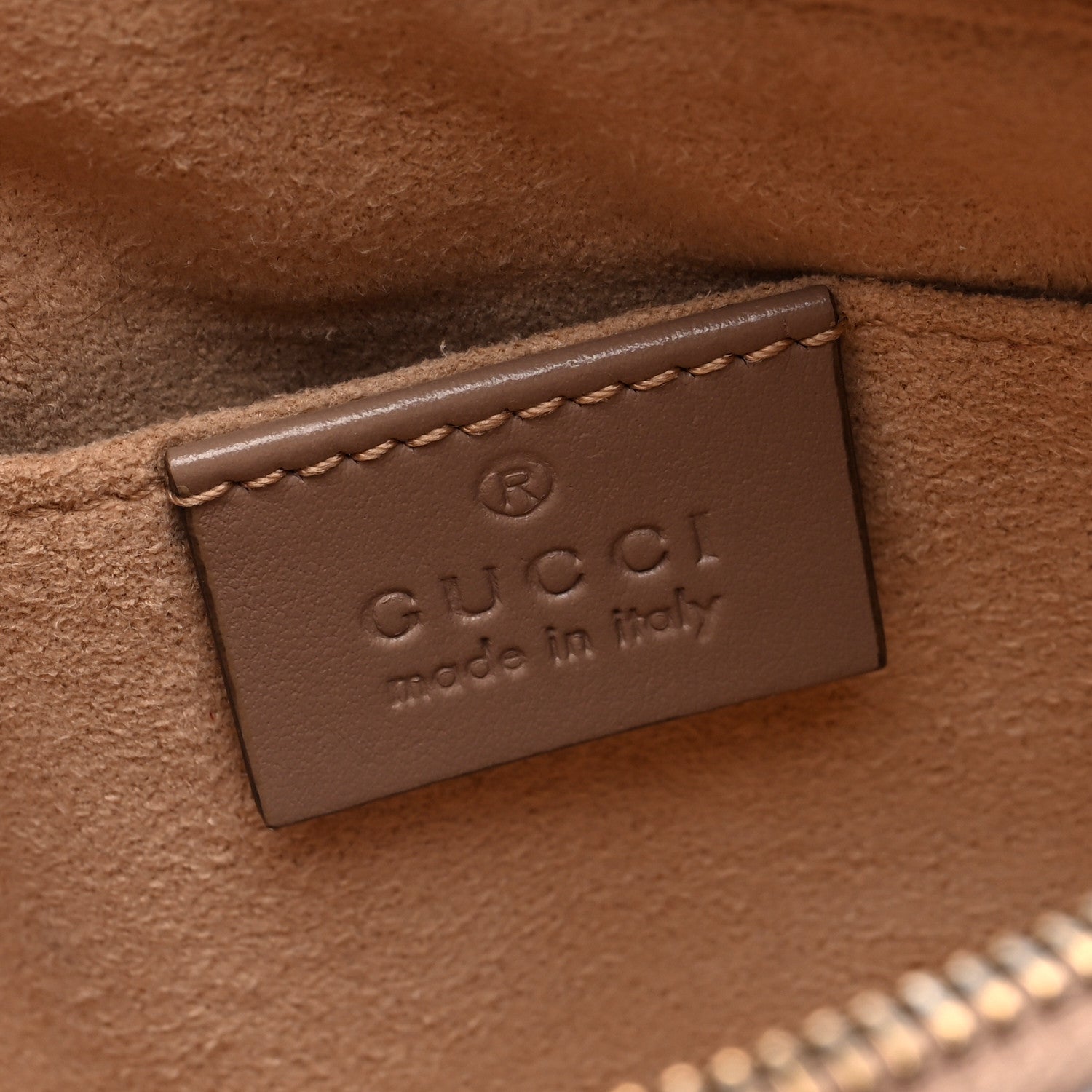 Gucci Calfskin Matelasse Mini GG Marmont Chain Shoulder Bag Nude 6 of 10