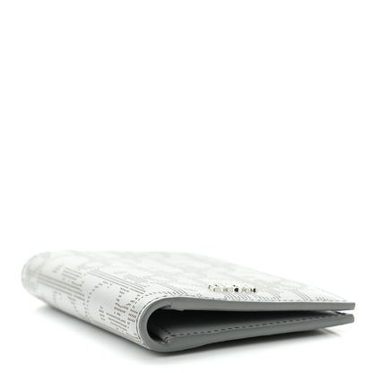Christian Dior Calfskin Perforated Oblique Bi-Fold Card Holder Grey 4 of 10