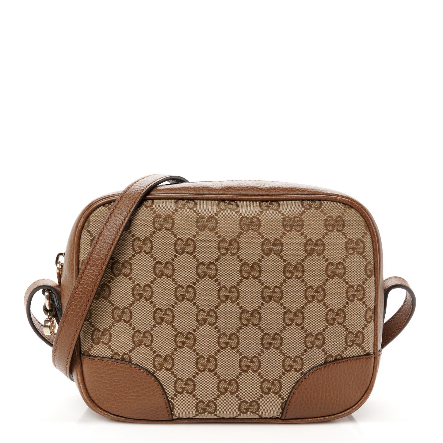 Monogram Mini Bree Messenger Bag Beige Tabacco