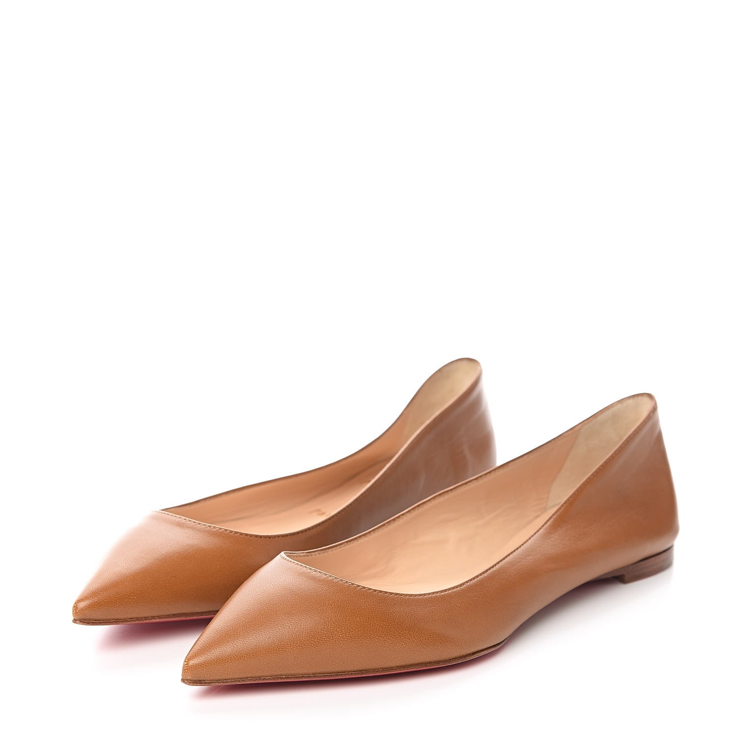 Christian Louboutin Shiny Nappa Ballalla Flats 36.5 Safari 3 of 7