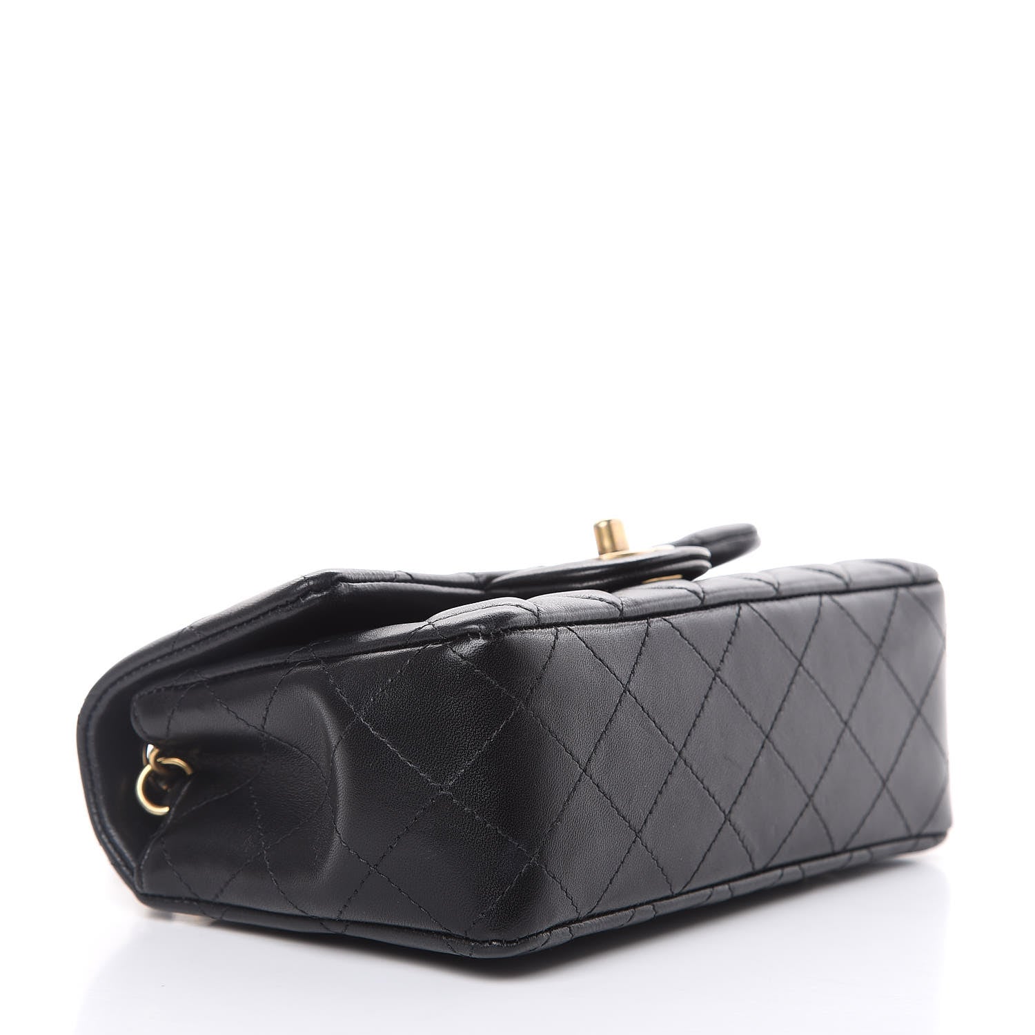 Chanel Lambskin Quilted Mini Rectangular Flap Black 4 of 12