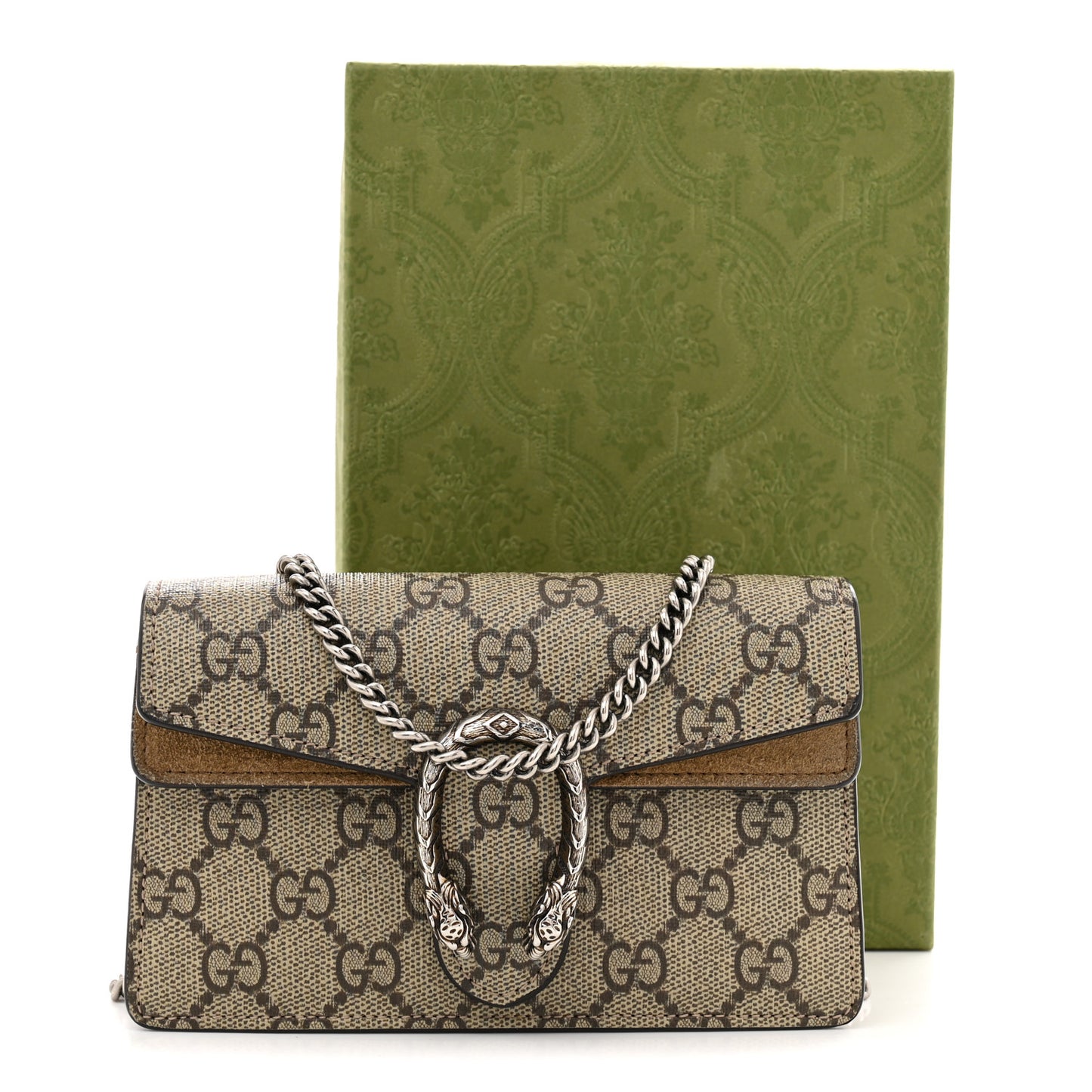 GG Supreme Monogram Super Mini Dionysus Shoulder Bag Taupe
