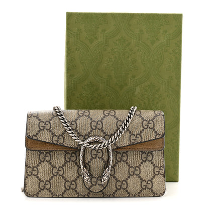 Gucci GG Supreme Monogram Super Mini Dionysus Shoulder Bag Taupe 12 of 12