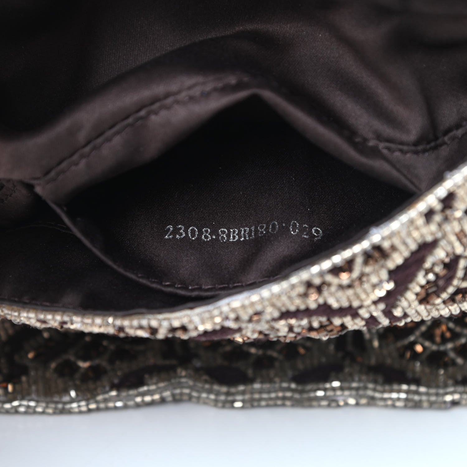 Fendi Lizard Beaded Mini Mama Baguette Brown 7 of 11