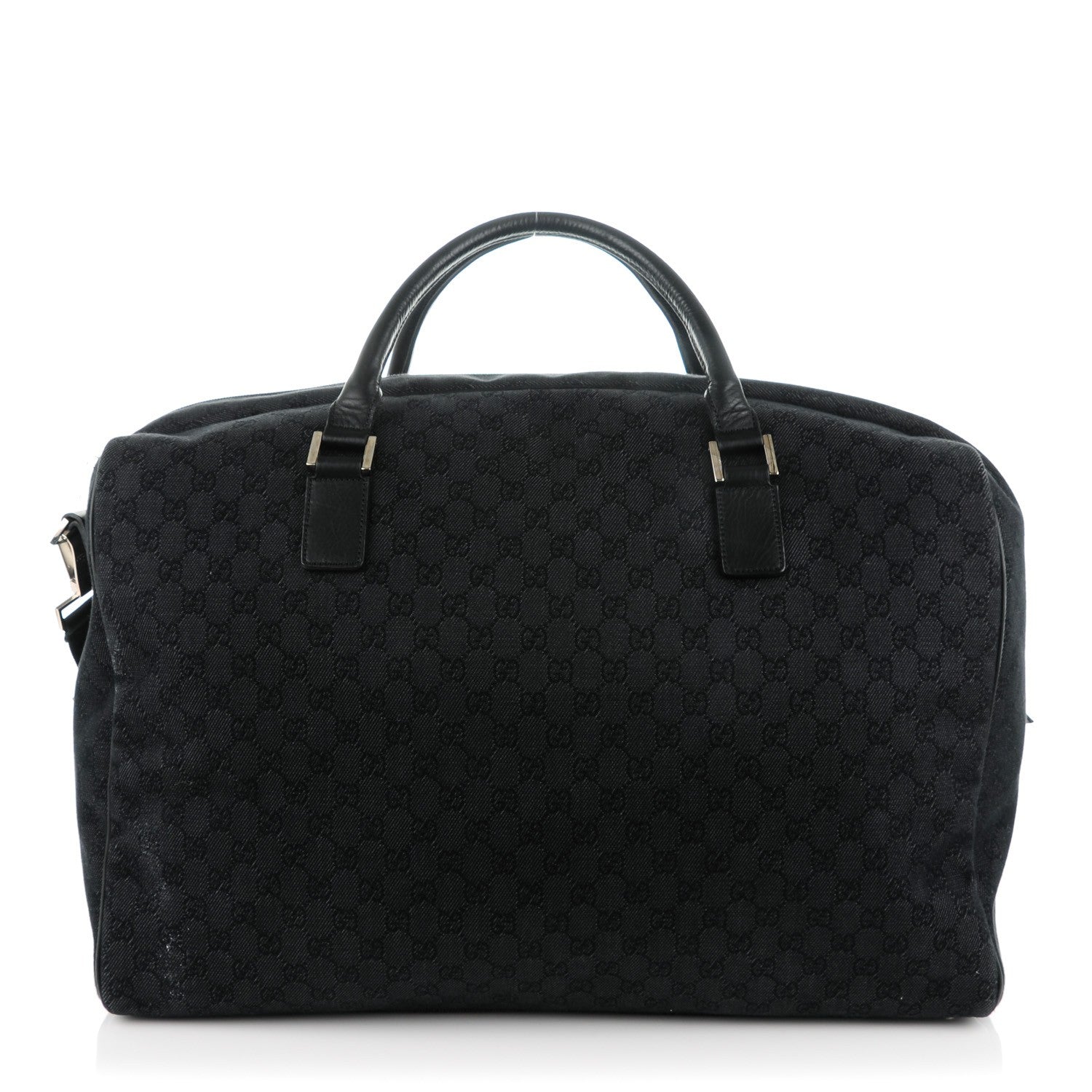 Gucci Denim Monogram Large Duffle Black 1 of 7