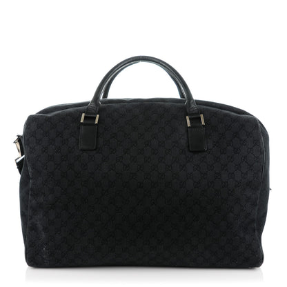Gucci Denim Monogram Large Duffle Black 1 of 7