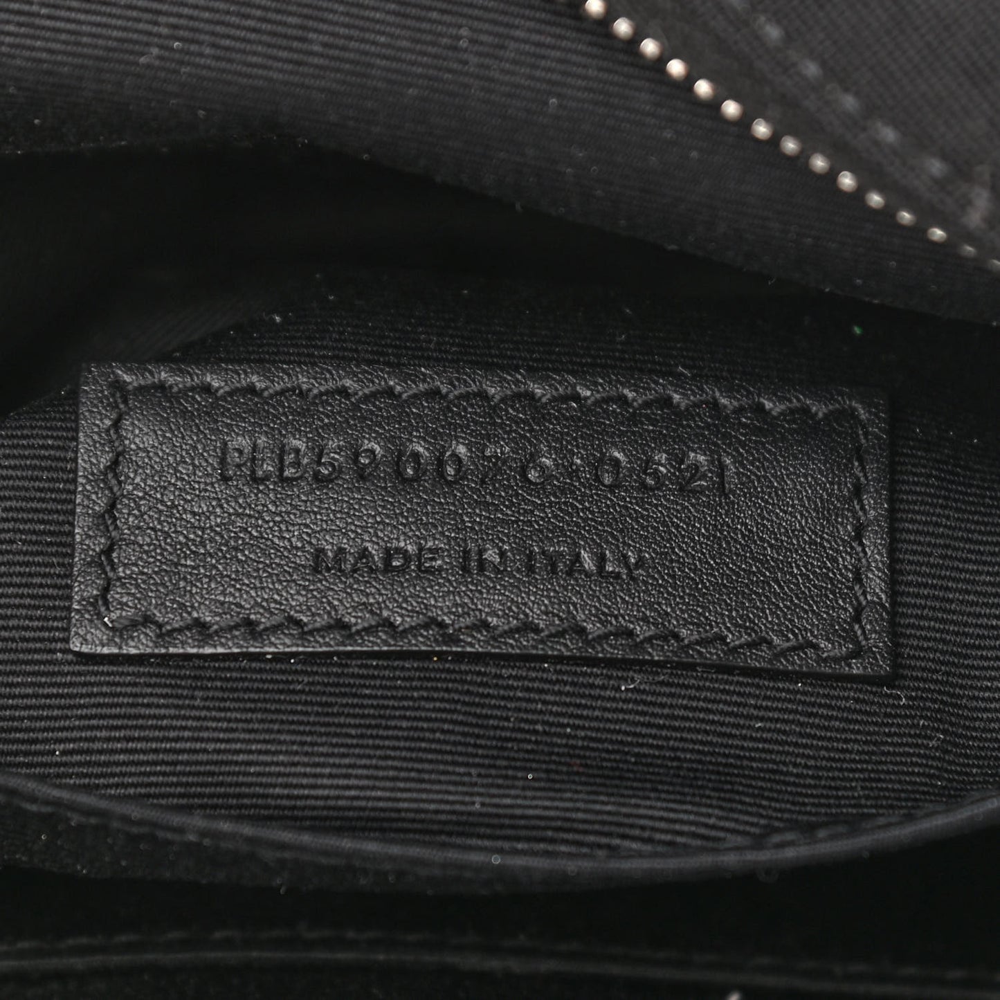 Canvas Monogram Belt Bag Black
