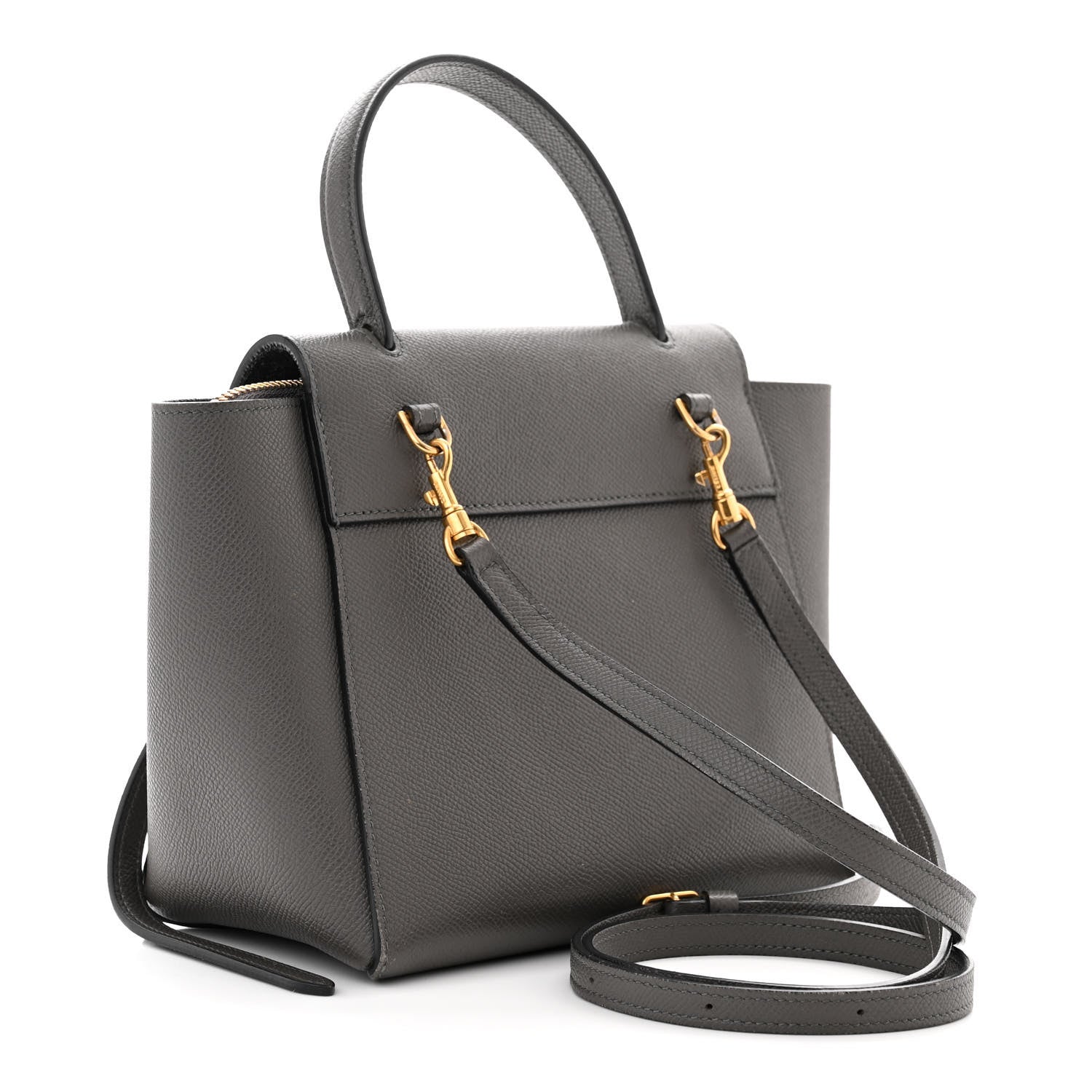 Celine Grained Calfskin Micro Belt Bag Grey 3 of 11