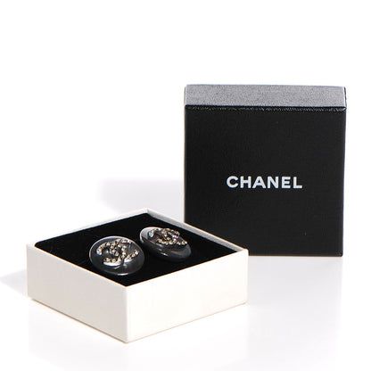 Chanel Abalone Crystal CC Clip On Earrings 5 of 5