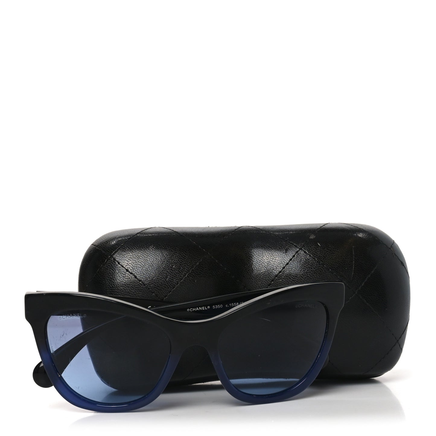 Acetate CC Cat Eye Summer Sunglasses 5350 Black Blue