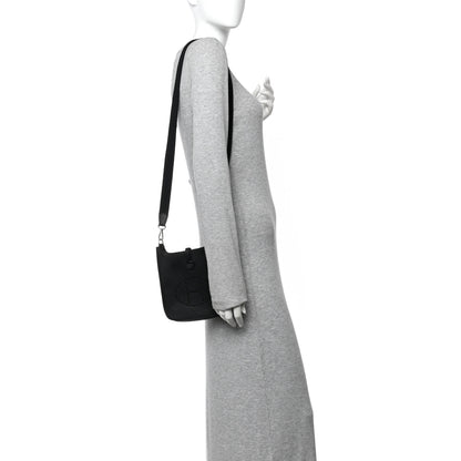 Hermes Taurillon Clemence Evelyne TPM Black 2 of 11