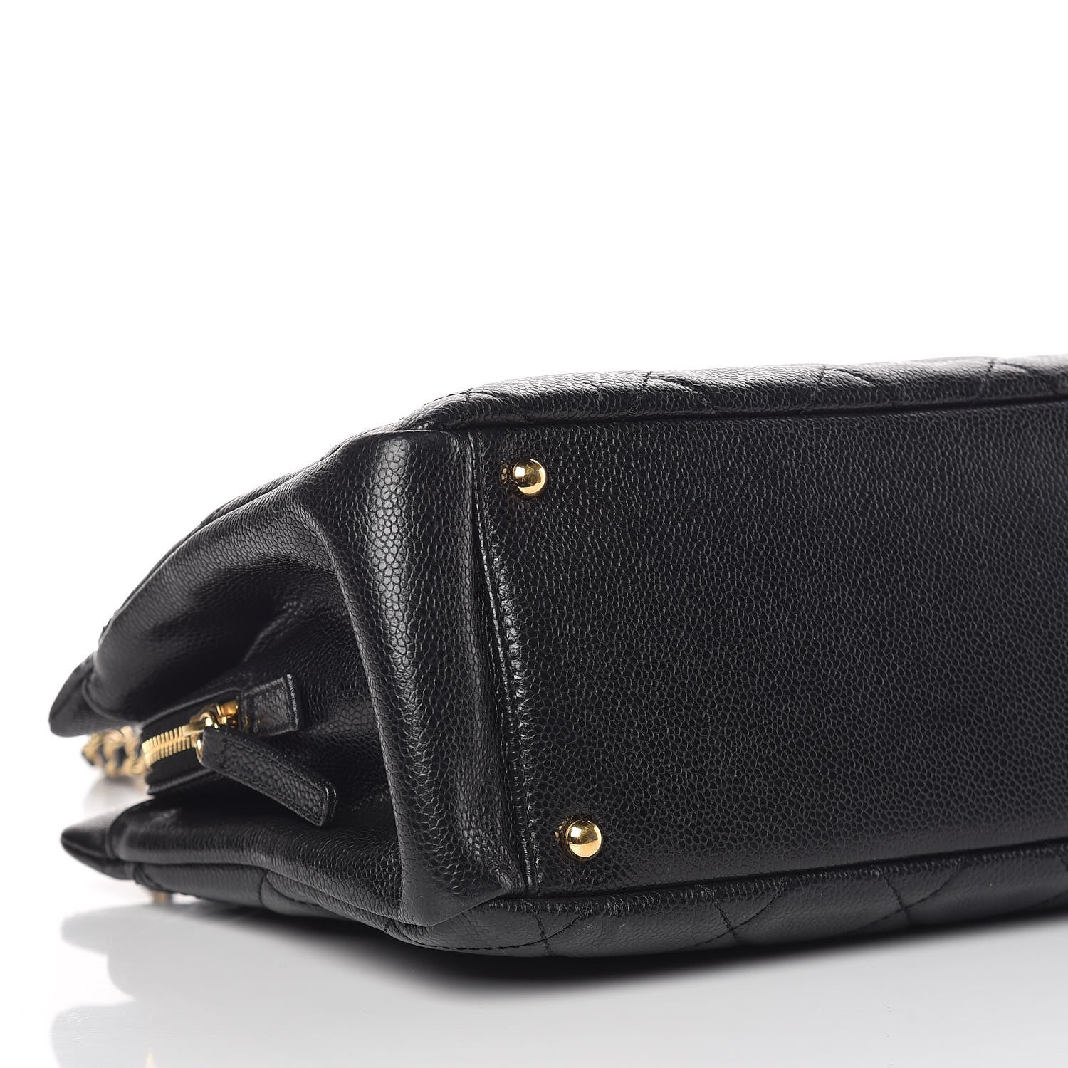 Chanel Caviar Quilted CC Timeless Soft Tote Black 5 of 10