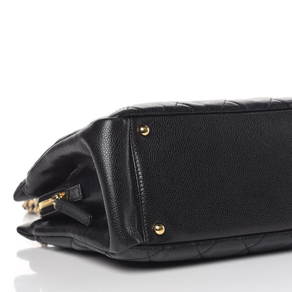 Chanel Caviar Quilted CC Timeless Soft Tote Black 5 of 10