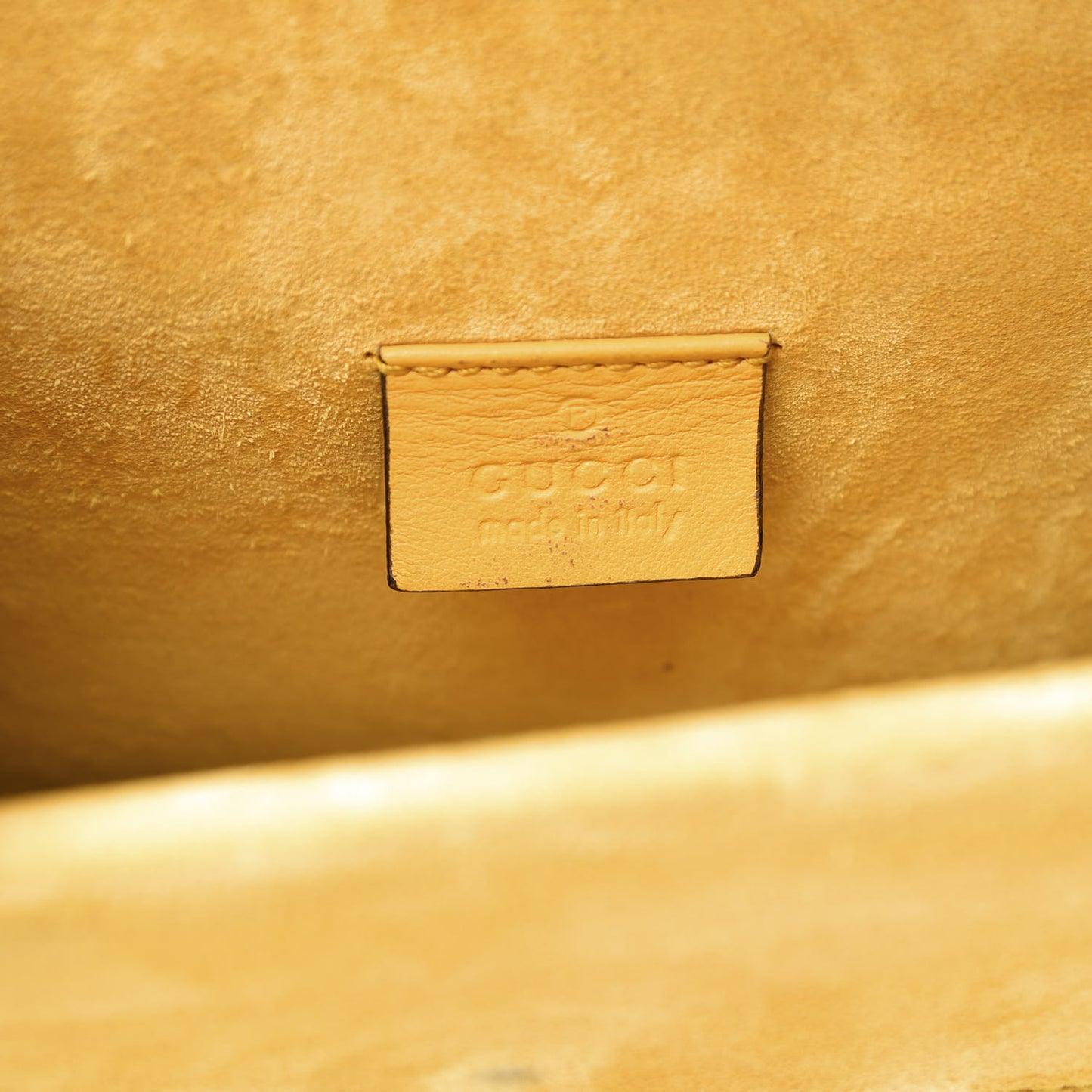 GG Supreme Monogram Mini Dionysus Shoulder Bag Yellow