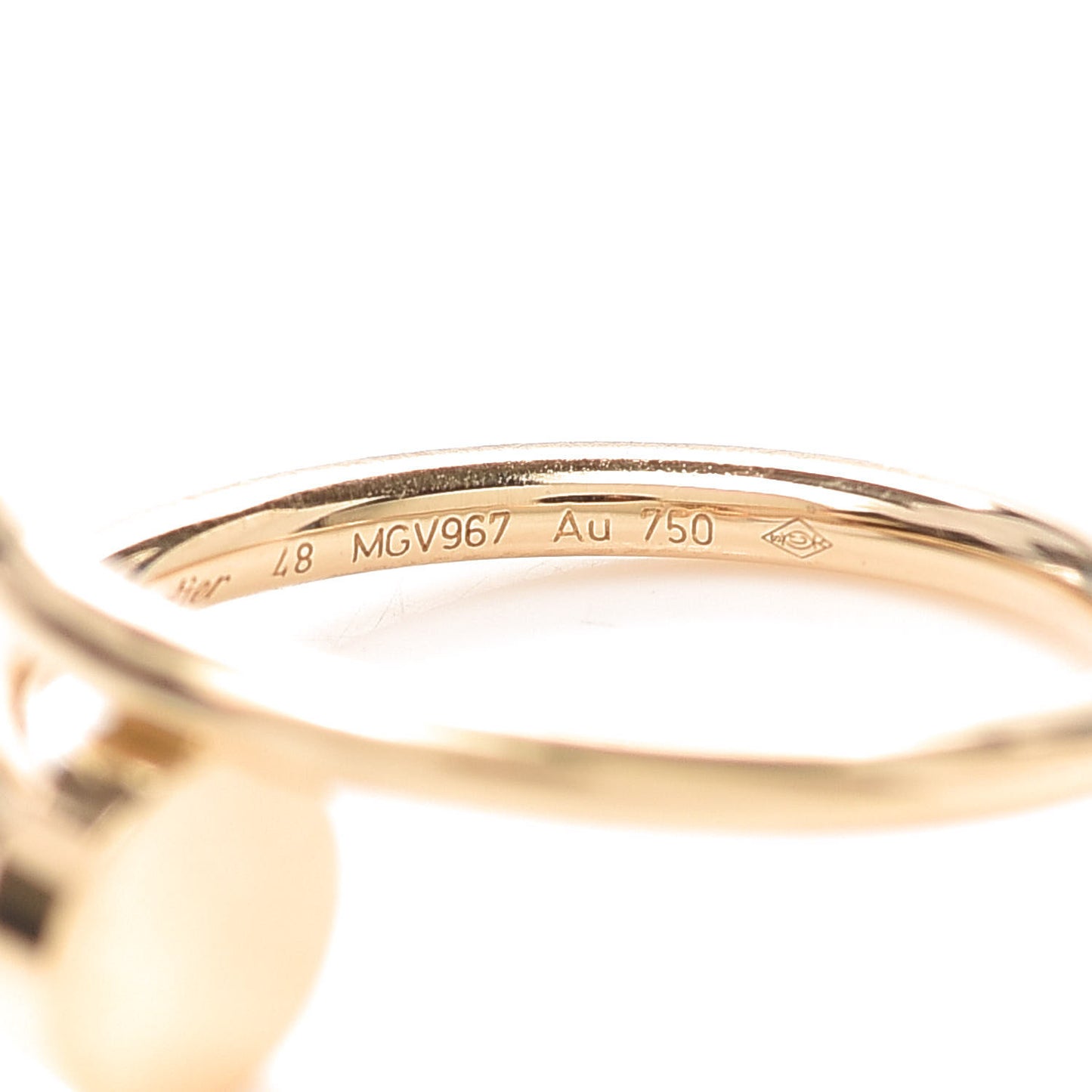 18K Yellow Gold Small Juste Un Clou Ring 48 4.5