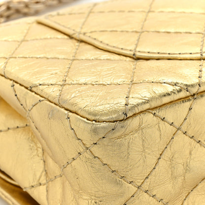 Chanel Metallic Aged Calfskin Quilted 2.55 Reissue 225 Flap Gold 18 of 23