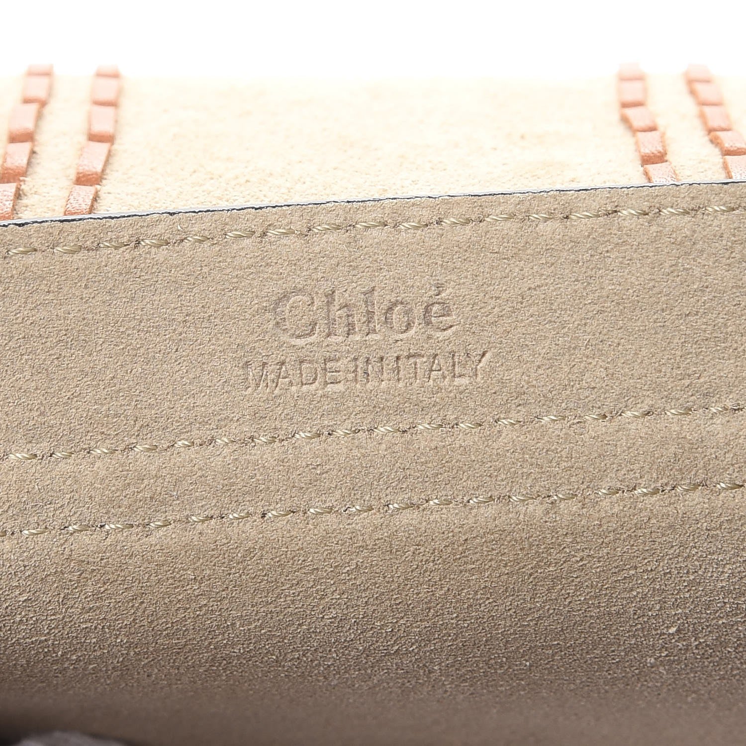 Chloe Suede Calfskin Braided SMini Hudson Shoulder Bag Caramel 6 of 7