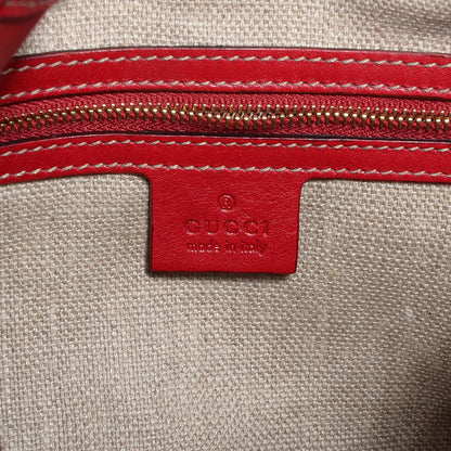 Gucci Calfskin Web Medium Jackie O Bouvier Hobo Red 6 of 7