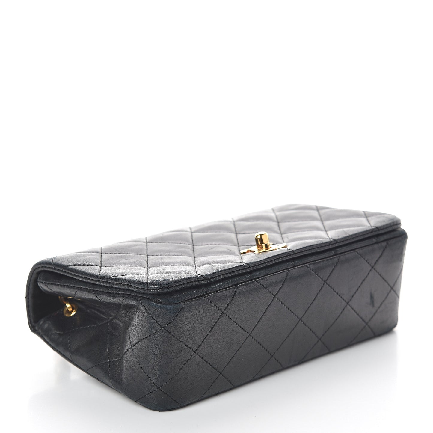 Lambskin Quilted Mini Flap Black