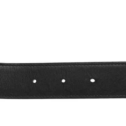 Hermes Swift Epsom 32mm H Belt Strap 100 Black Blue Jean 3 of 8