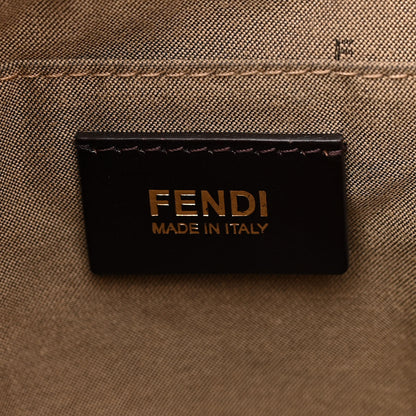 Fendi Jacquard Leopard Print Chef Shopping Tote Bag Brown 6 of 10