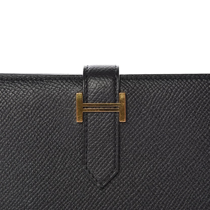 Hermes Epsom Bearn Compact Wallet Black 12 of 13