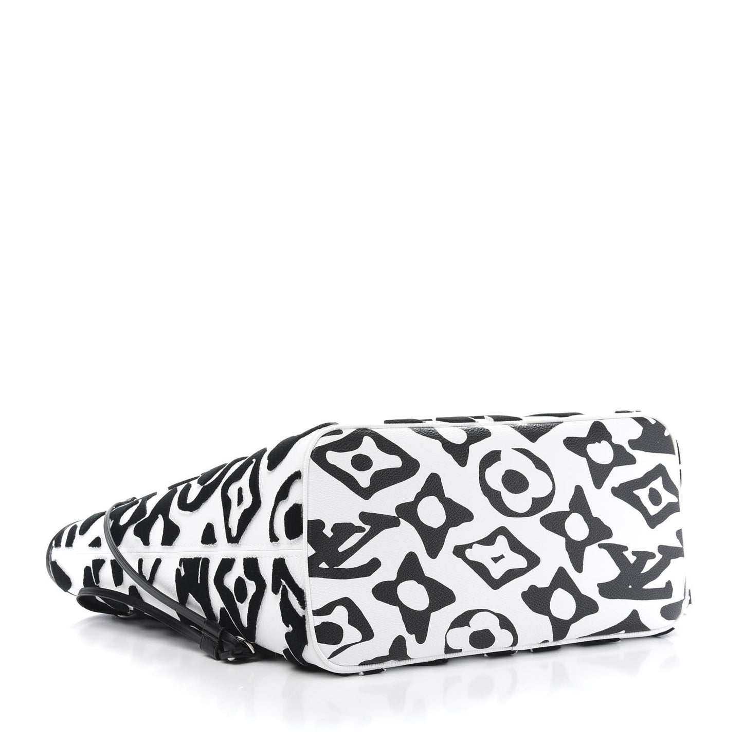 X UF Tufted Monogram Neverfull MM Black White