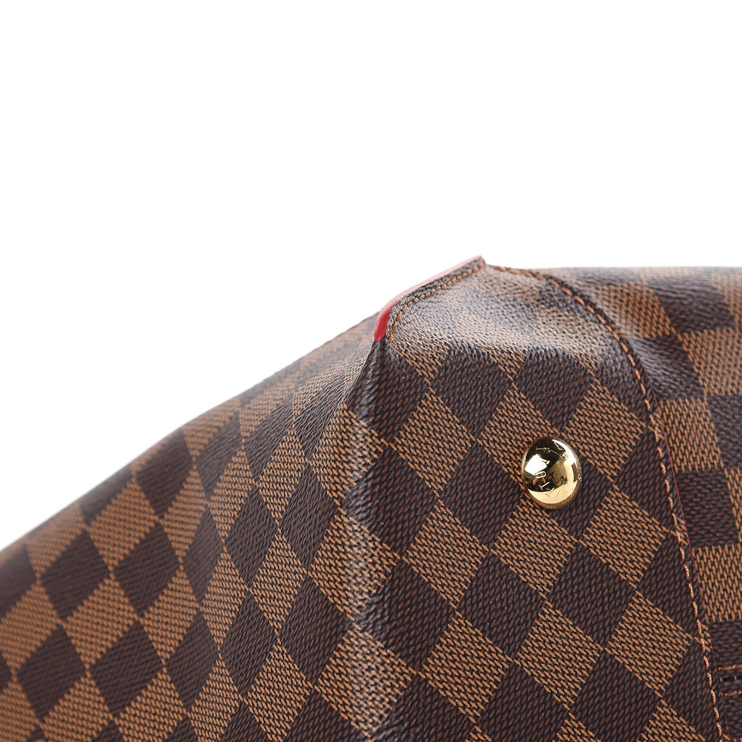 Louis Vuitton Damier Ebene Caissa Tote MM Cherry 10 of 12